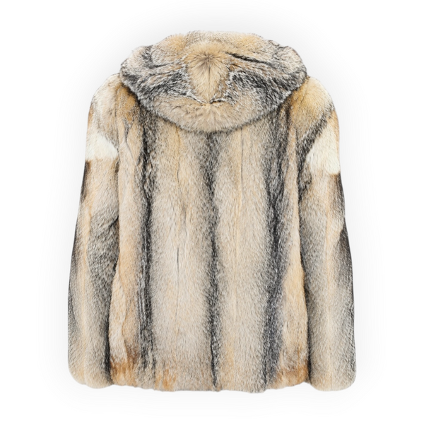 Golden Island Fox Face Vest with Hood