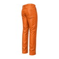 Straight Fit Non-Shiny Leather Pants