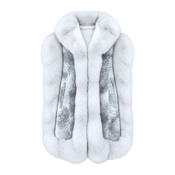 Shearling Poncho
