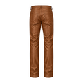 Straight Fit Non-Shiny Leather Pants