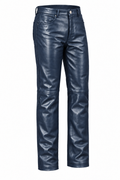 Straight Fit Shiny Leather Pants