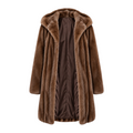 Three Quarter Hooded Mink Coat