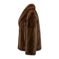 Brown Button Down Mink
