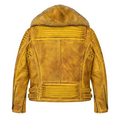 Men's Moto Jacket with Fox Collar