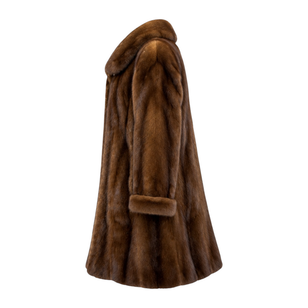 3/4 Brown Mink with Collar