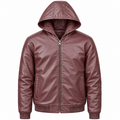 Leather Hoodie