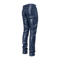 Slim Fit Shiny Leather Pants