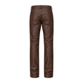 Straight Fit Non-Shiny Leather Pants