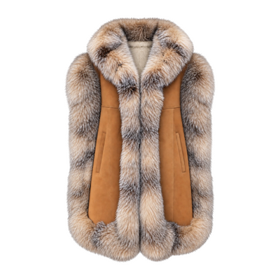 Shearling Poncho