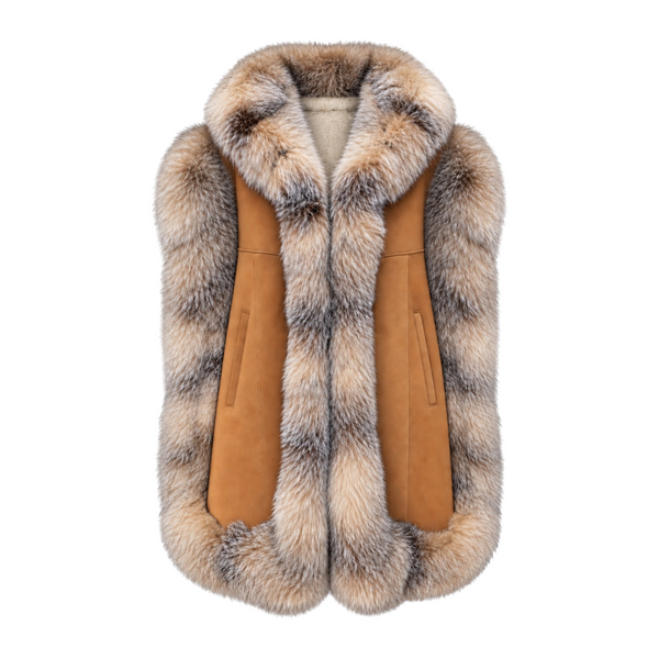 Shearling Poncho