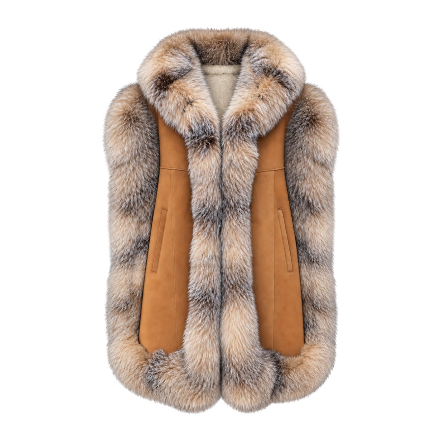 Shearling Poncho