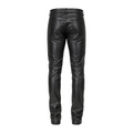 Slim Fit Shiny Leather Pants