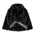 Black Mink with Hood