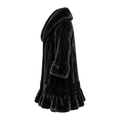 3/4 Black Bell Bottom Mink with Sleeves