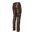 Slim Fit Shiny Leather Pants