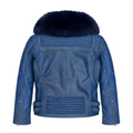 Men's Moto Jacket with Fox Collar