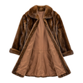 3/4 Brown Mink with Collar