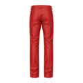 Straight Fit Non-Shiny Leather Pants