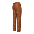 Straight Fit Non-Shiny Leather Pants
