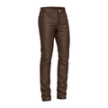 Slim Fit Non-Shiny Leather Pants