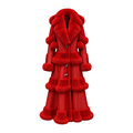 Ruffled Full Length Shearling