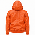 Leather Hoodie