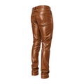 Slim Fit Shiny Leather Pants