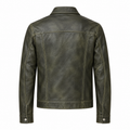 Jean Stonewash Leather Jacket
