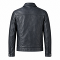 Jean Stonewash Leather Jacket