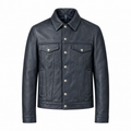 Jean Stonewash Leather Jacket