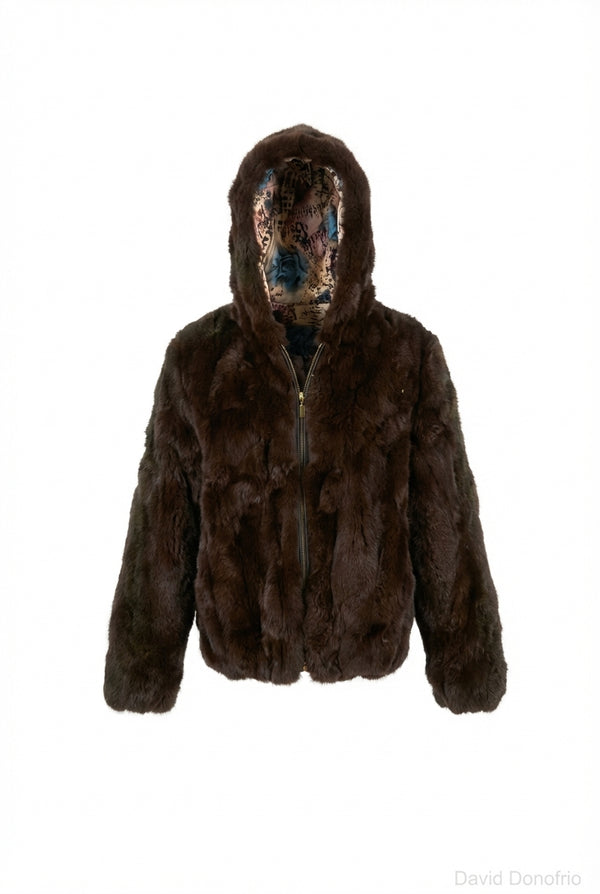 Kid's Rabbit Fur Jacket
