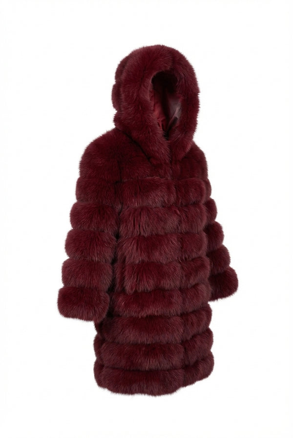 3/4 Fox Fur with Hood