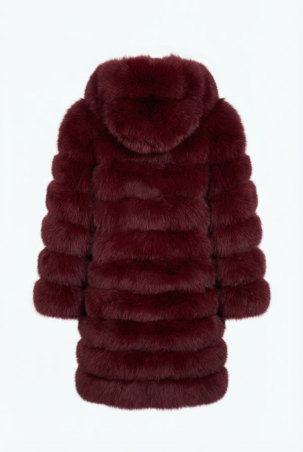 3/4 Fox Fur with Hood