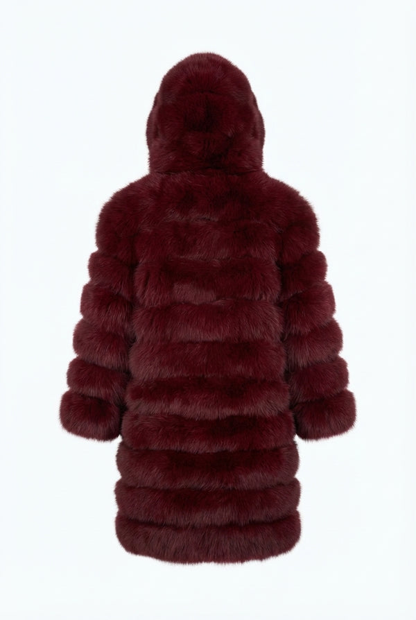 3/4 Fox Fur with Hood