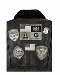 Top Gun® Official Signature Series Leather Jacket 2.0 With Removable Mouton Collar