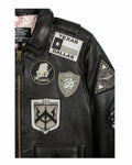 Top Gun® Official Signature Series Leather Jacket 2.0 With Removable Mouton Collar