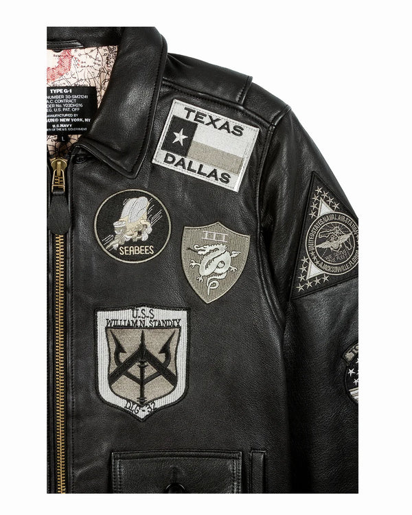 Top Gun® Official Signature Series Leather Jacket 2.0 With Removable Mouton Collar