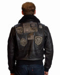 Top Gun® Official Signature Series Leather Jacket 2.0 With Removable Mouton Collar