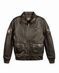 Top Gun® Aviator Luxury Leather Bomber With Removable Mouton Collar