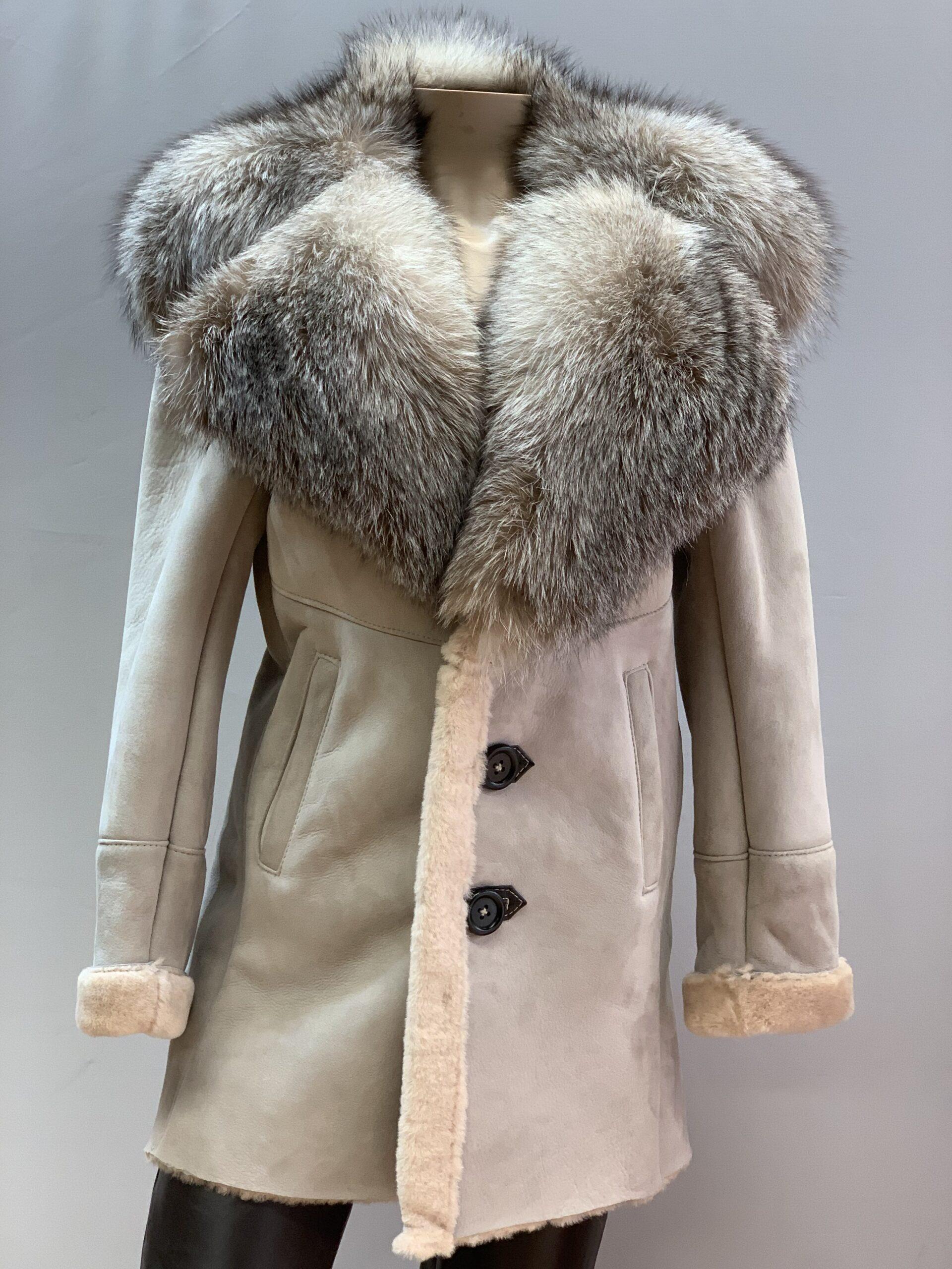 Shearling With Fox Collar - Daniel's Leather