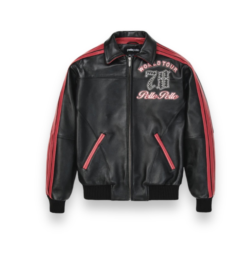 Black and Red Pelle-Pelle World Tour - Daniel's Leather