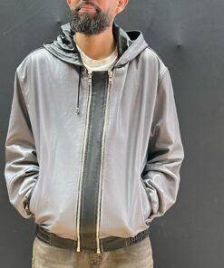 2 tone grey hoodie