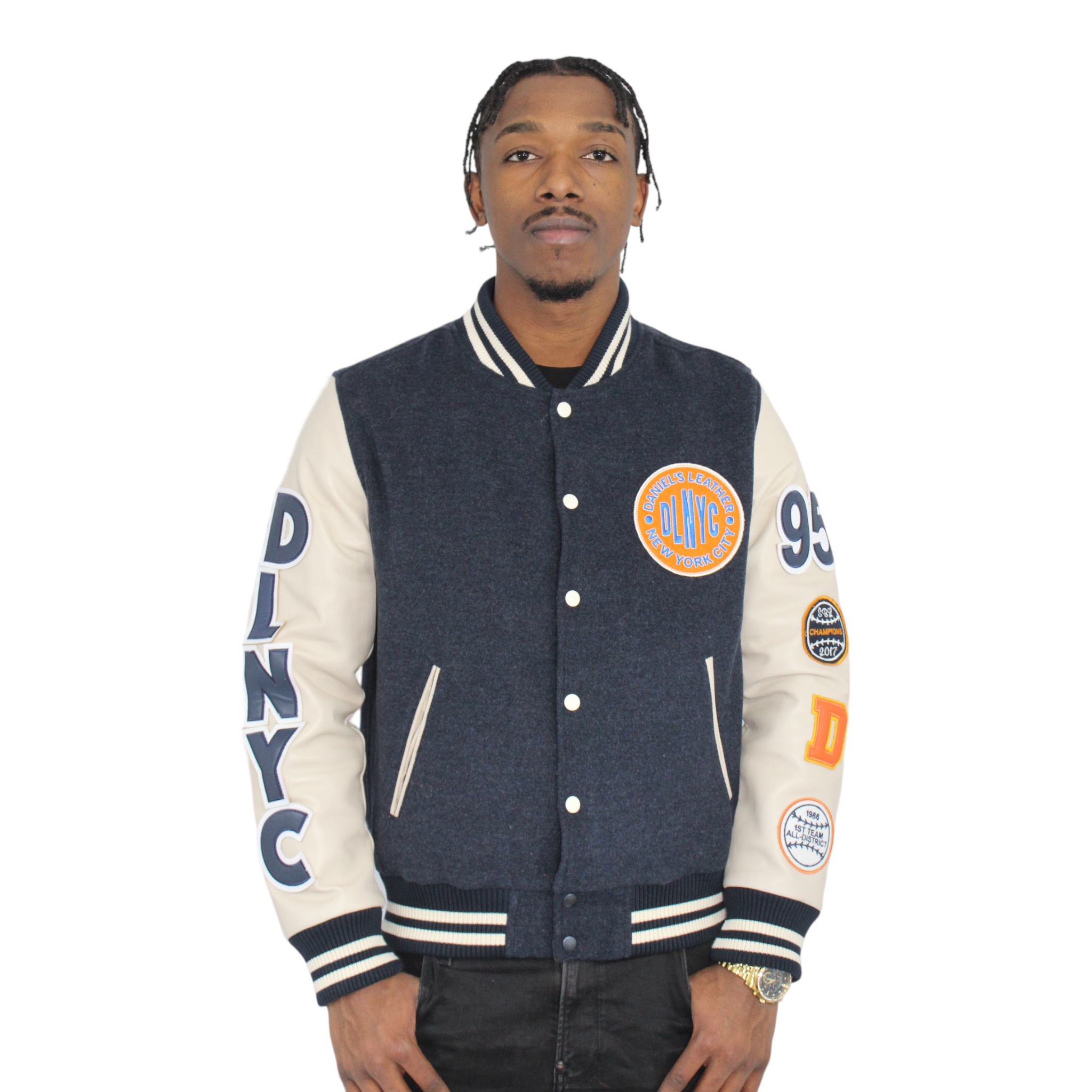 DLNYC Varsity Jacket - Daniel's Leather