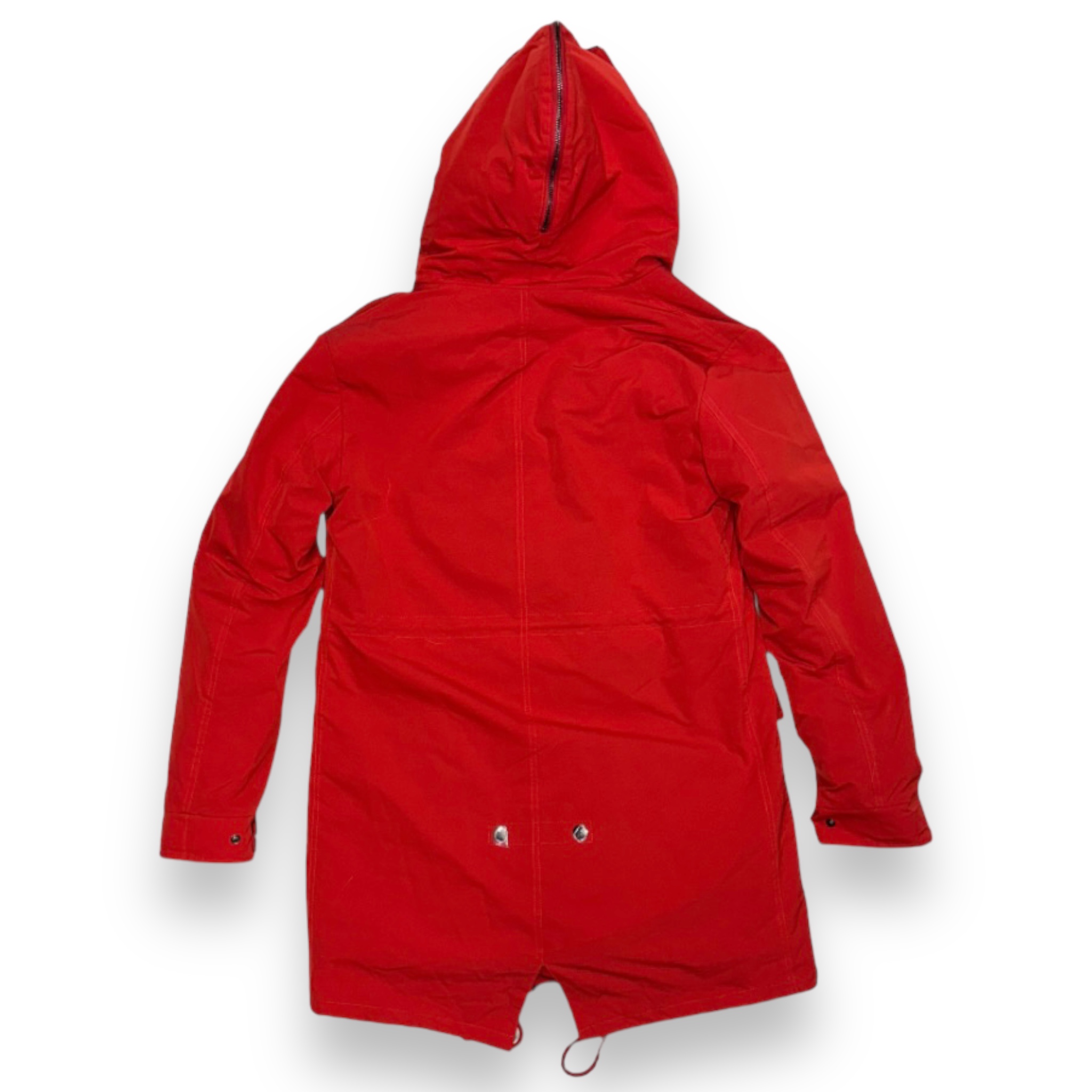 Red Parka With Brown Fox Hood Daniel s Leather red-parka-with-brown-fox-hood-daniel-s-leather
