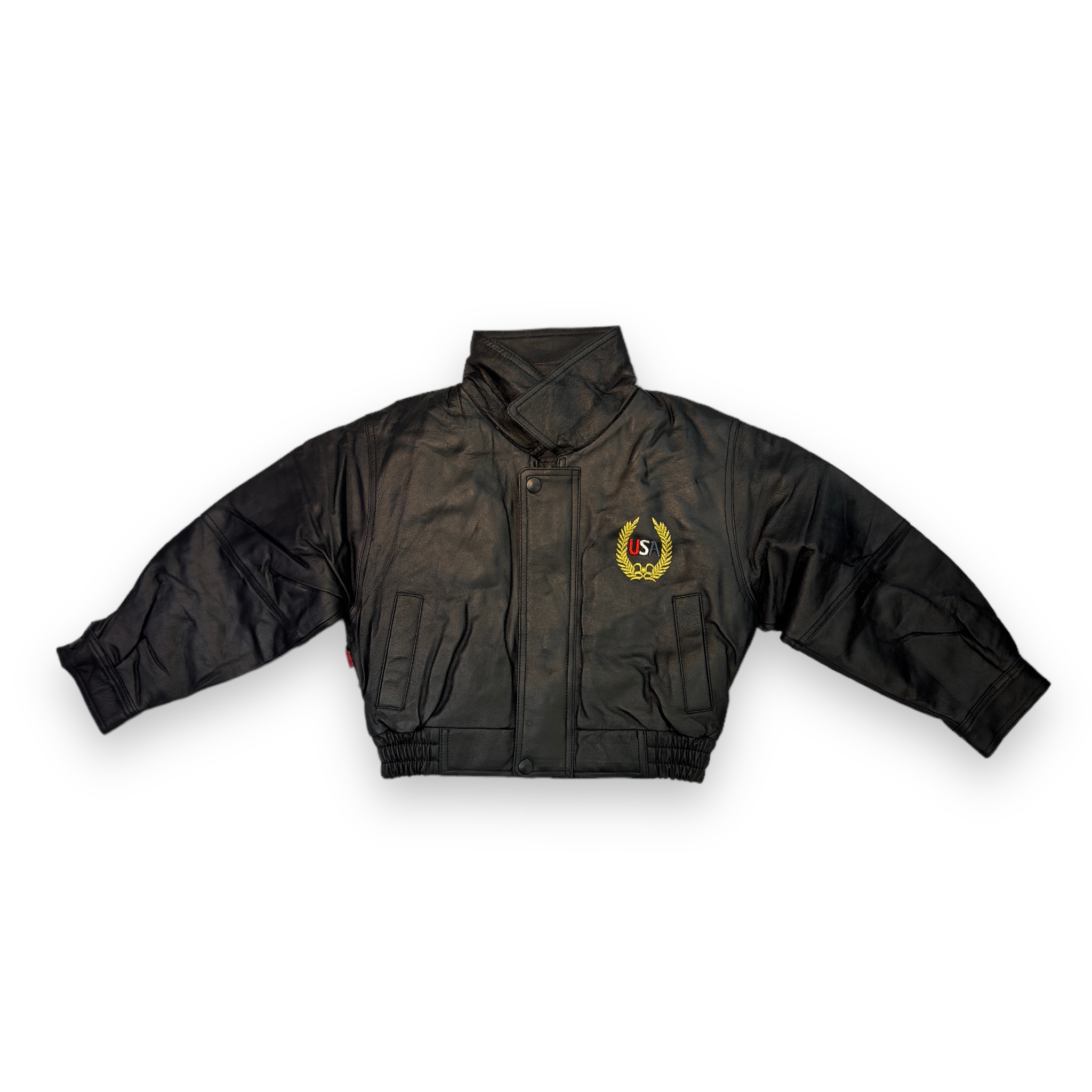 Black USA Leather Jacket - Daniel's Leather