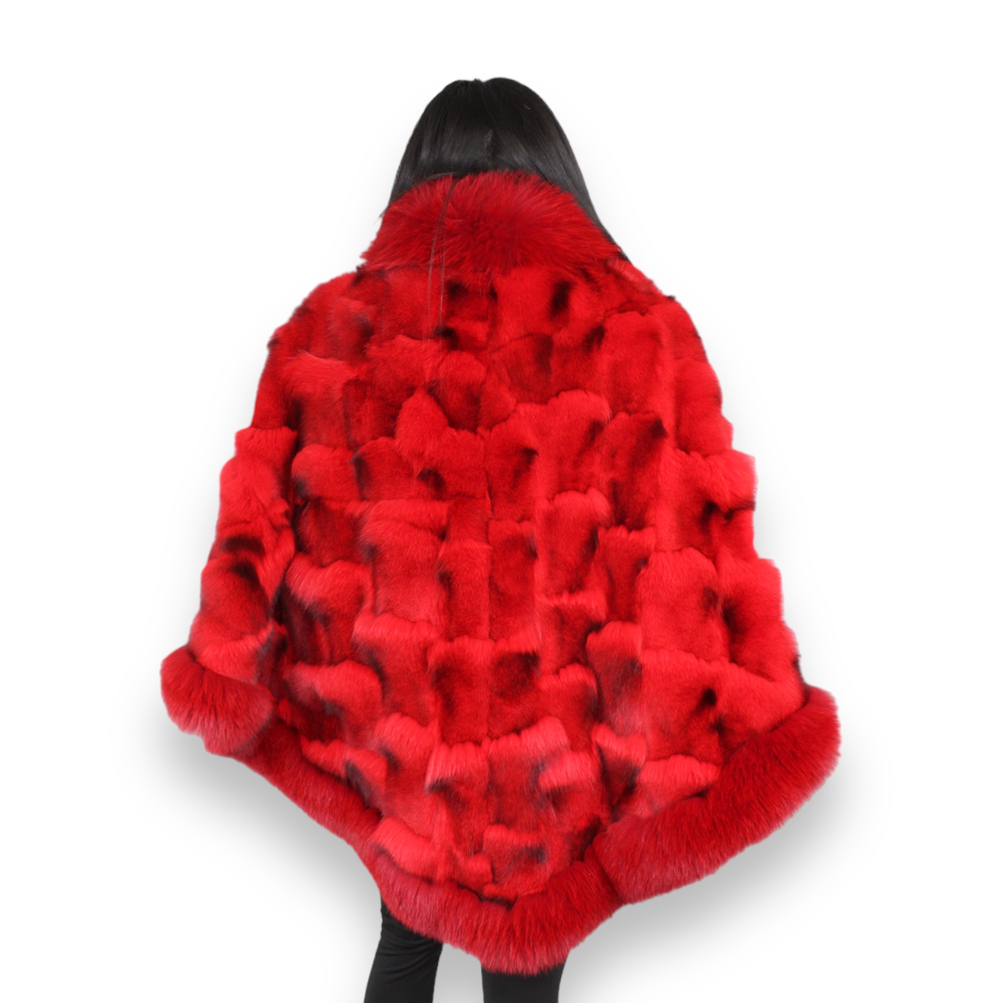 Rippled Fox Poncho Daniel s Leather rippled-fox-poncho-daniel-s-leather