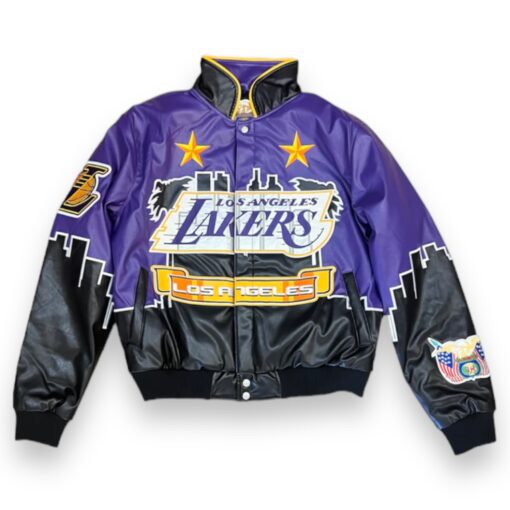Jeff Hamilton LA Lakers Skyline Jacket - Daniel's Leather